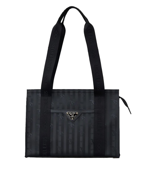 Maison Mollerus Vinerus Black Business Bag / Schultertasche Berlin Gold