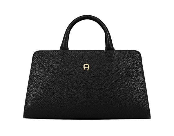 Aigner Handtasche Cybill Stretch S, Schwarz-Gold