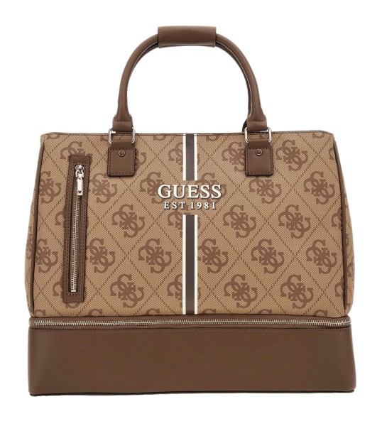 Guess Travel Kallisto Zip Bottom Shopper, Reisetasche, Umhängetasche, Braun