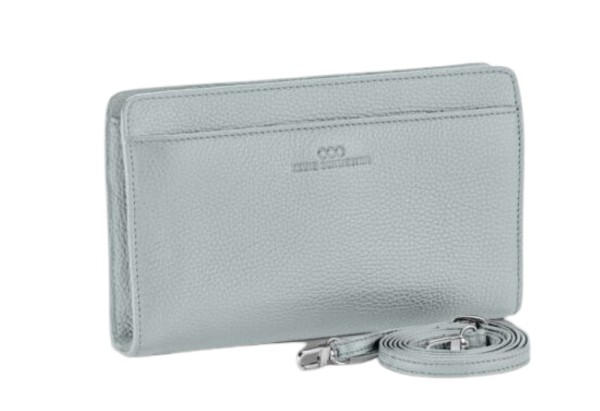 Keine Schwester Clutch / Schultertasche tragbar XL, Aluminium-Silber