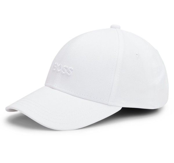 Boss Baseball Cap Logo, Weiß