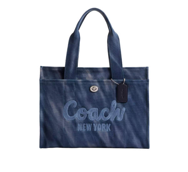 Coach Cargo Tote, Handtasche, Umhängetasche, Batik-Blau