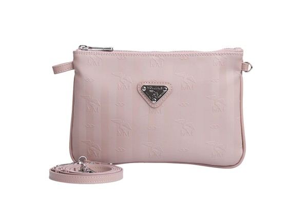 Maison Mollerus Vinerus Rose Umhängetasche / Clutch, Tamins Silber