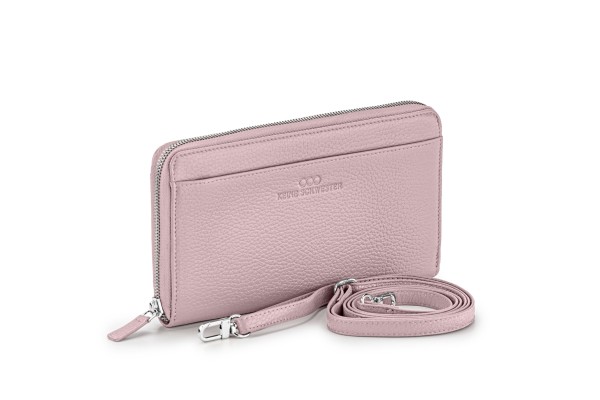 Keine Schwester Clutch / Schultertasche tragbar Soft, Flieder-Silber