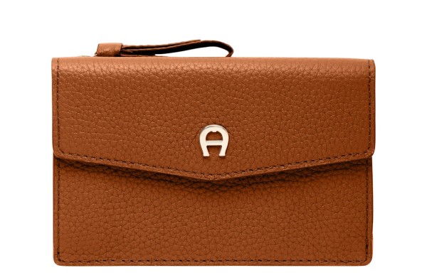 Aigner Mini Geldbörse / Kartenetui Vika, Cognac