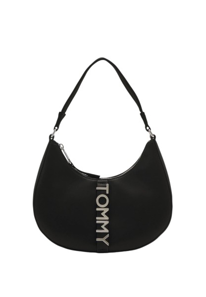 Tommy Jeans City Bold Shoulder Bag, Schultertasche, Hobo Bag, Schwarz