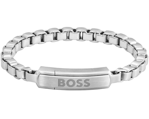 Boss Armband Devon Edelstahl, Silber