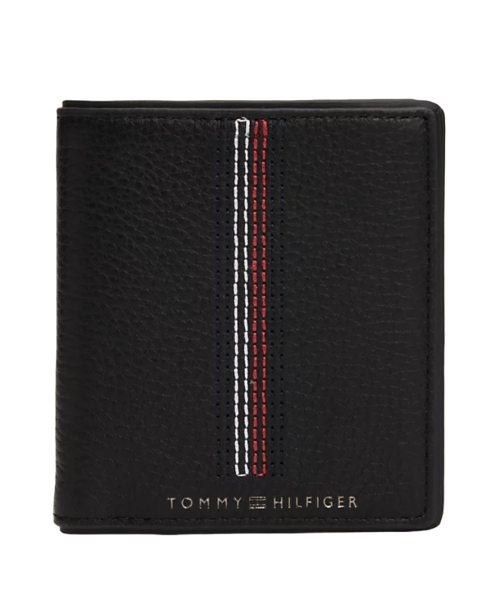 Tommy Hilfiger Casual Trifold Geldbeutel, Herren-Portemonnaie, Leder, Schwarz