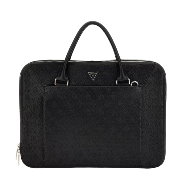 Guess Brescia Double Bag, Aktentasche, Computertasche, Schwarz