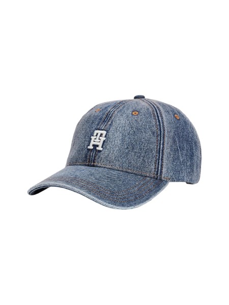 Tommy Hilfiger Utility Denim Cap, Baseball-Cap, Jeans-Blau