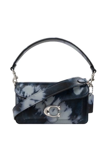 Coach Schultertasche / Umhängetasche Tabby, Blau-Batik