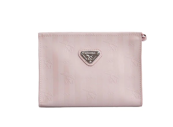 Maison Mollerus Vinerus Rose Kosmetiktasche / Clutch, Basodino Silber