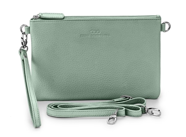 Keine Schwester Clutch / Abendtasche Fenja, Mint-Silber