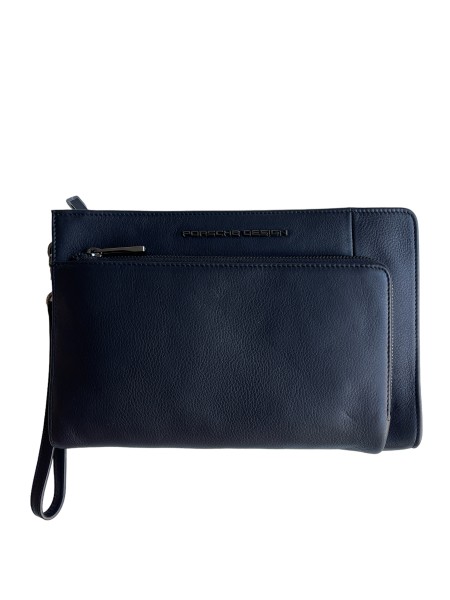 Porsche Design Roadster Leather Clutch / Herrentasche S, Schwarz