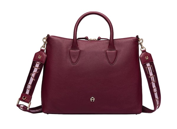 Aigner Handtasche / Umhängetasche Zita M, Burgundy