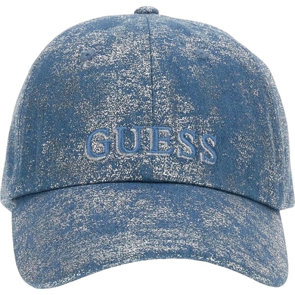 Guess Baseball Cap, Denimdesign, Blau-Silber