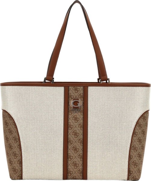 Guess Travel Kerima Tote, Umhängetasche, Shopper, Hellbeige