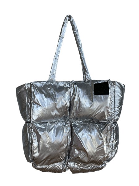 Marc Aurel Daunen-Tasche, Shopper, Silber