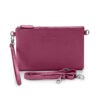 Keine Schwester Clutch / Abendtasche Fenja, Pflaume-Silber